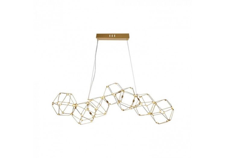 Vt-7918 28w LED suspension décorative (l94,5 * w32,5 * h120cm) corps en or 3000k- 15339 - V-tac