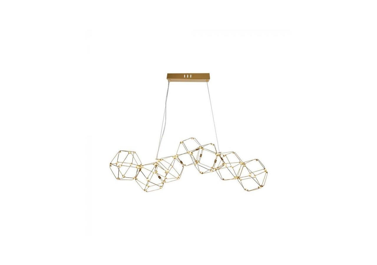 Vt-7918 28w LED suspension décorative (l94,5 * w32,5 * h120cm) corps en or 3000k- 15339 - V-tac