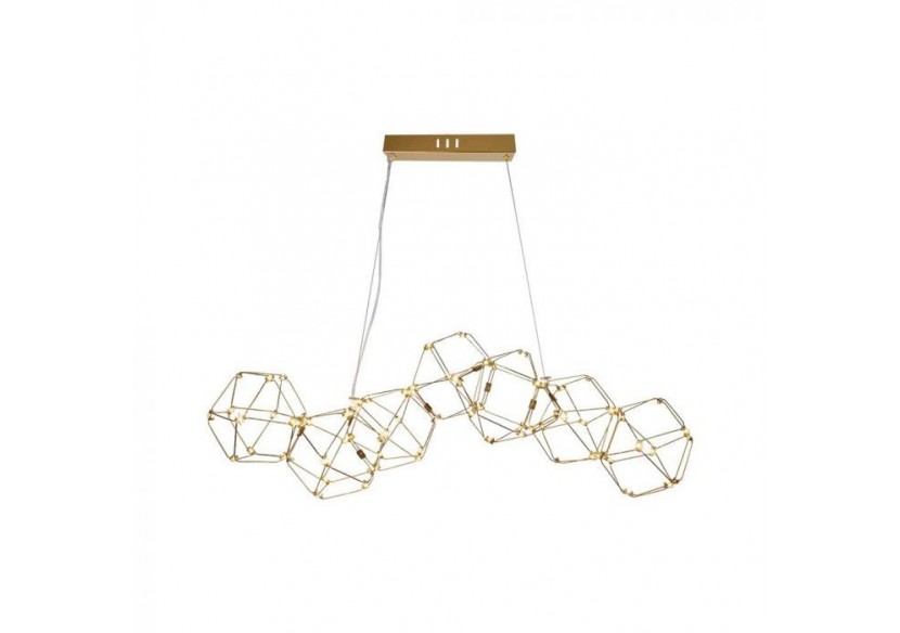 Vt-7918 28w LED suspension décorative (l94,5 * w32,5 * h120cm) corps en or 3000k- 15339 - V-tac