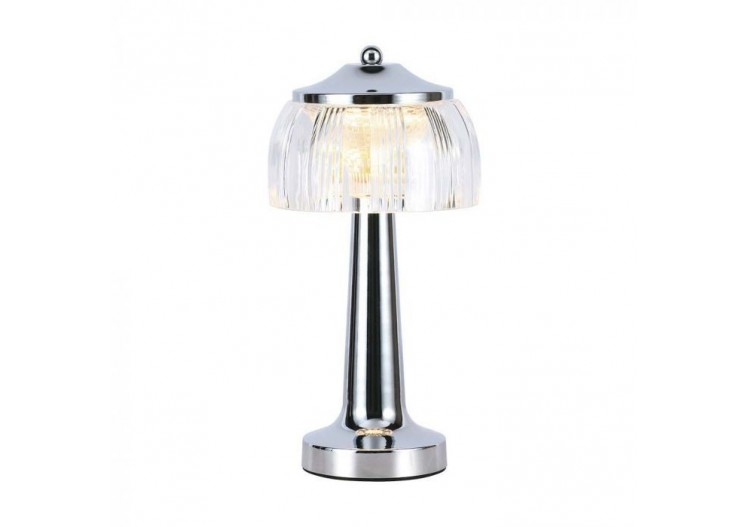 Vt-1048 lampe de table led batterie 1800mah 13.5x26.5cm 3en1 corps chromé- 7939 - V-tac
