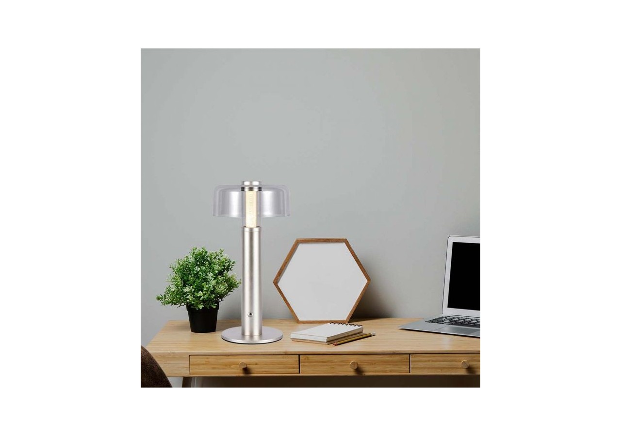 Vt-1049 lampe de table led-1800mah batterie d:150x300 corps en or champagne 3000k- 7943 - V-tac