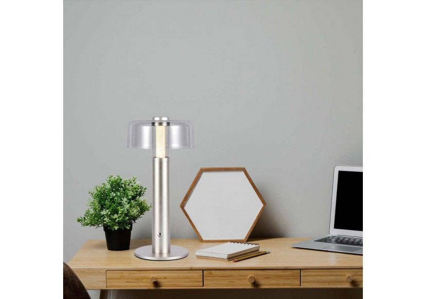 Vt-1049 lampe de table led-1800mah batterie d:150x300 corps en or champagne 3000k- 7943 - V-tac