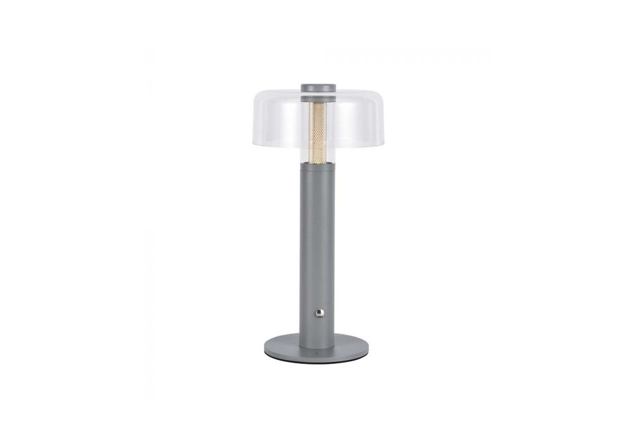 Vt-1049 lampe de table led-1800mah batterie d:150x300 3000k corps gris- 7944 - V-tac