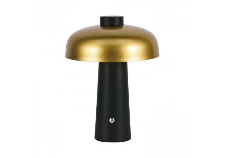 Vt-1050 lampe de table led-1800mah batterie d:300x390 3in1 or + corps noir- 7946 - V-tac