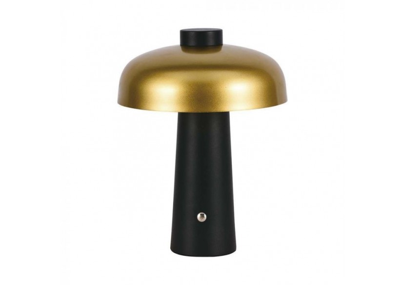 Vt-1050 lampe de table led-1800mah batterie d:300x390 3in1 or + corps noir- 7946 - V-tac