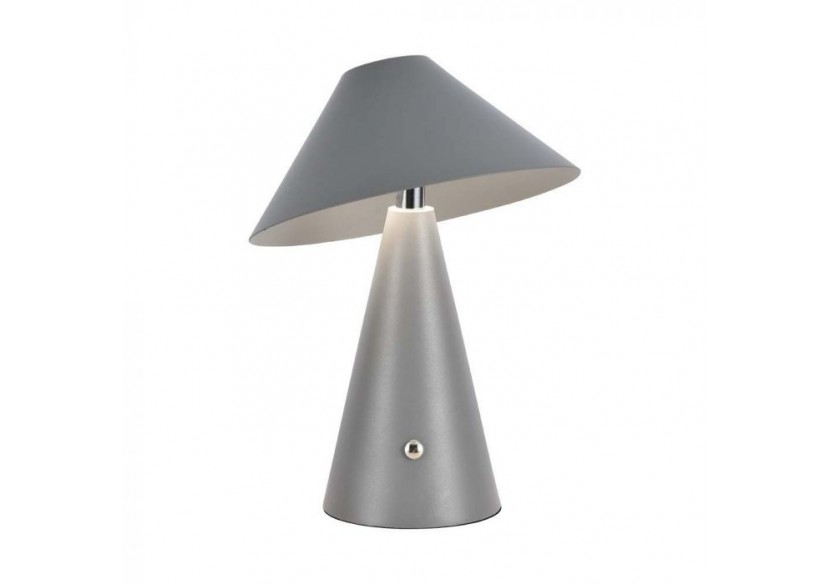 Vt-1051 lampe de table led 1800mah batterie d:180x240 3in1 corps gris- 7949 - V-tac