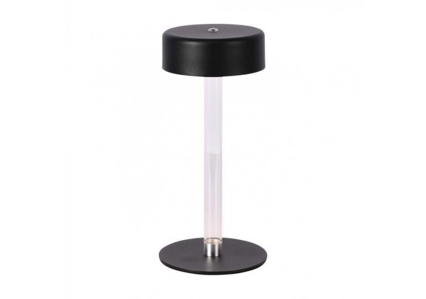 Vt-7567 lampe de table led 3w d120x255 3in1 noir+transparent pilier central- 10570 - V-tac