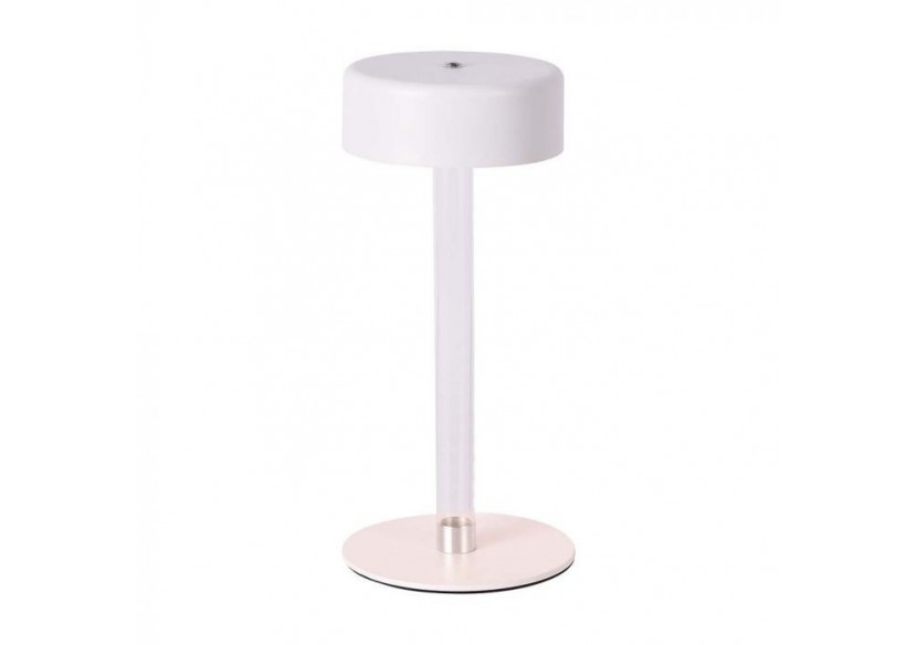 Vt-7567 lampe de table led 3w d120x255 3in1 blanc+transparent pilier central- 10571 - V-tac