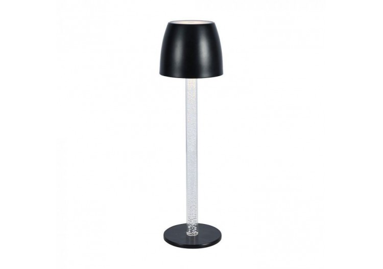Vt-7576 3w lampe de table led tactile dimmable pôle transparent 3000k corps noir- 23095 - V-tac