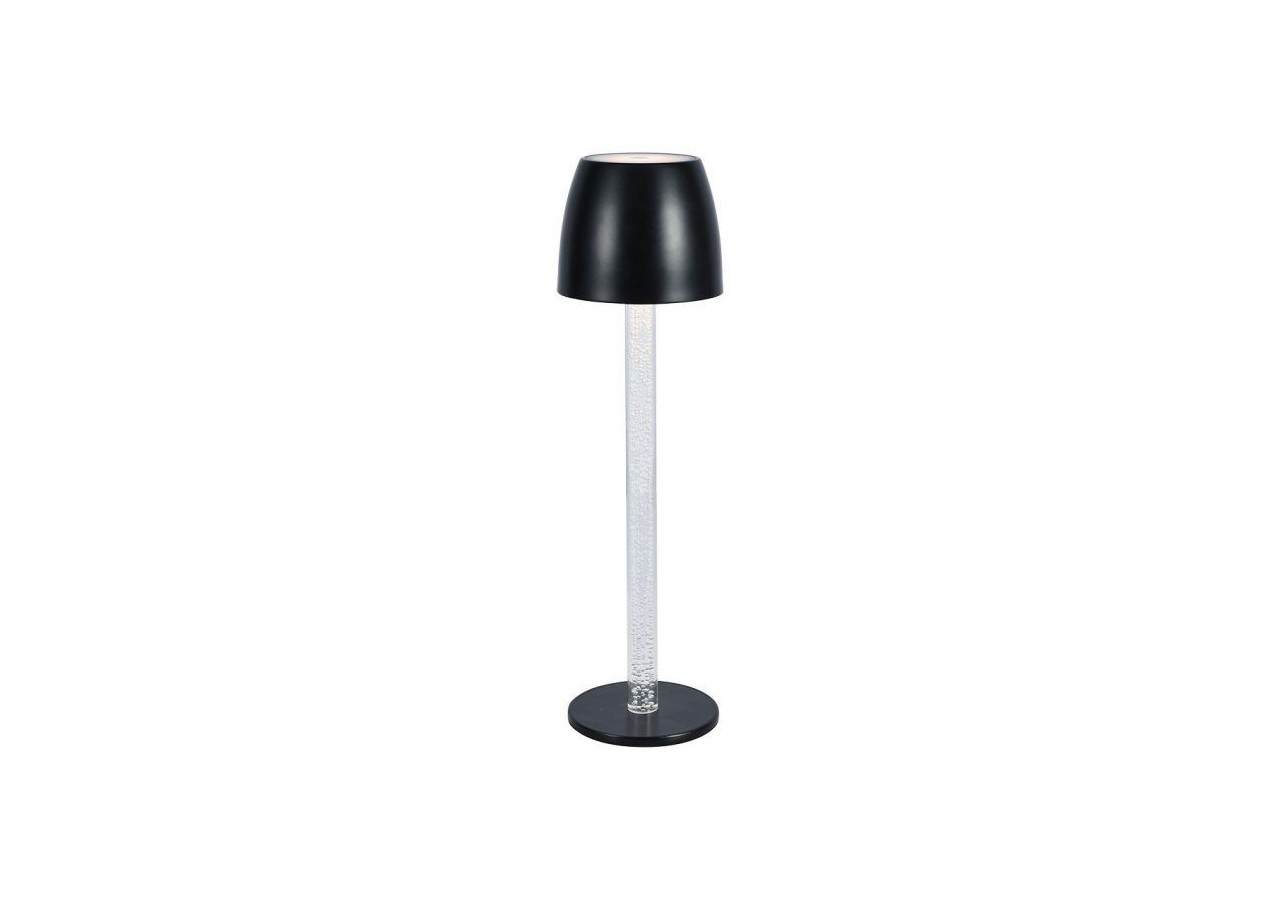 Vt-7576 3w lampe de table led tactile dimmable pôle transparent 3000k corps noir- 23095 - V-tac