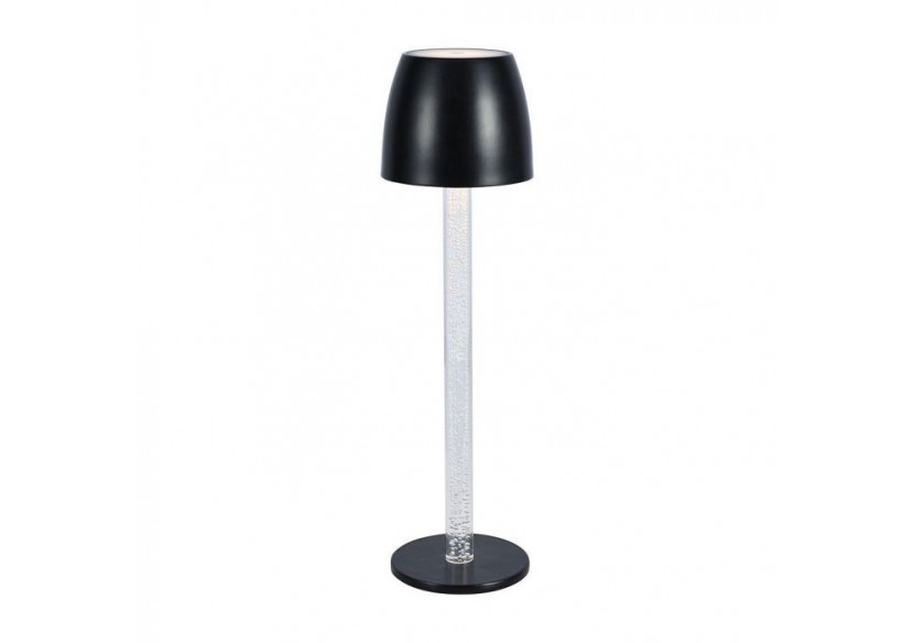 Vt-7576 3w lampe de table led tactile dimmable pôle transparent 3000k corps noir- 23095 - V-tac