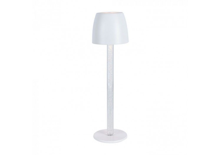 Vt-7576 3w lampe de table led tactile dimmable pôle transparent 3000k corps blanc- 23094 - V-tac