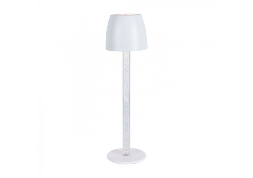 Vt-7576 3w lampe de table led tactile dimmable pôle transparent 3000k corps blanc- 23094 - V-tac