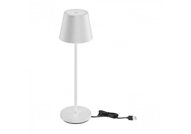 Vt-7522 lampe de table led 2w 4400ma batterie 3000k ip54 corps blanc- 7651 - V-tac