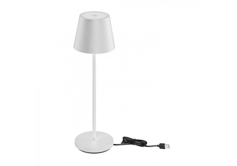 Vt-7522 lampe de table led 2w 4400ma batterie 3000k ip54 corps blanc- 7651 - V-tac