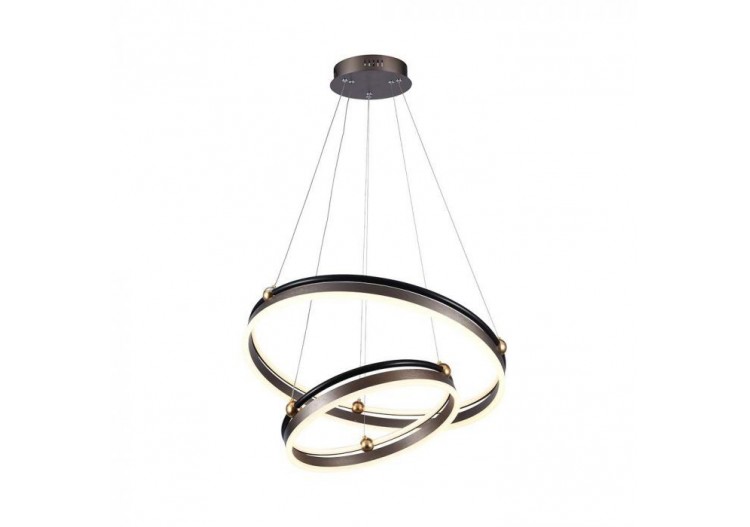 Vt-7578 50w led lampe suspendue double anneau 3000k corps de café- 23096 - V-tac