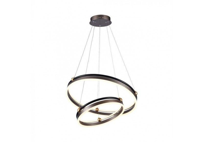 Vt-7578 50w led lampe suspendue double anneau 3000k corps de café- 23096 - V-tac