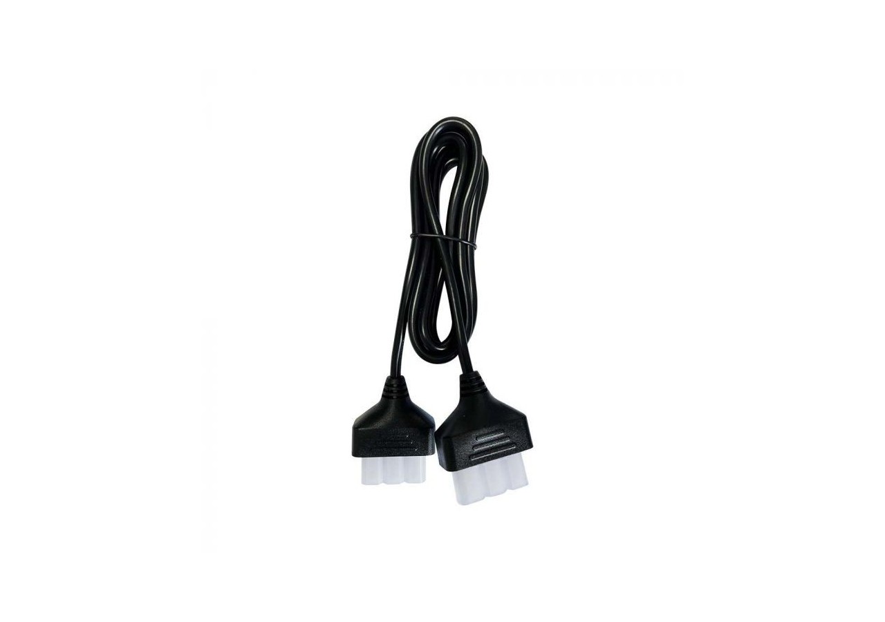 Câble d'alimentation avec 2 prises, noir 2m, 3x0.75mmâ²- 10181 - V-tac