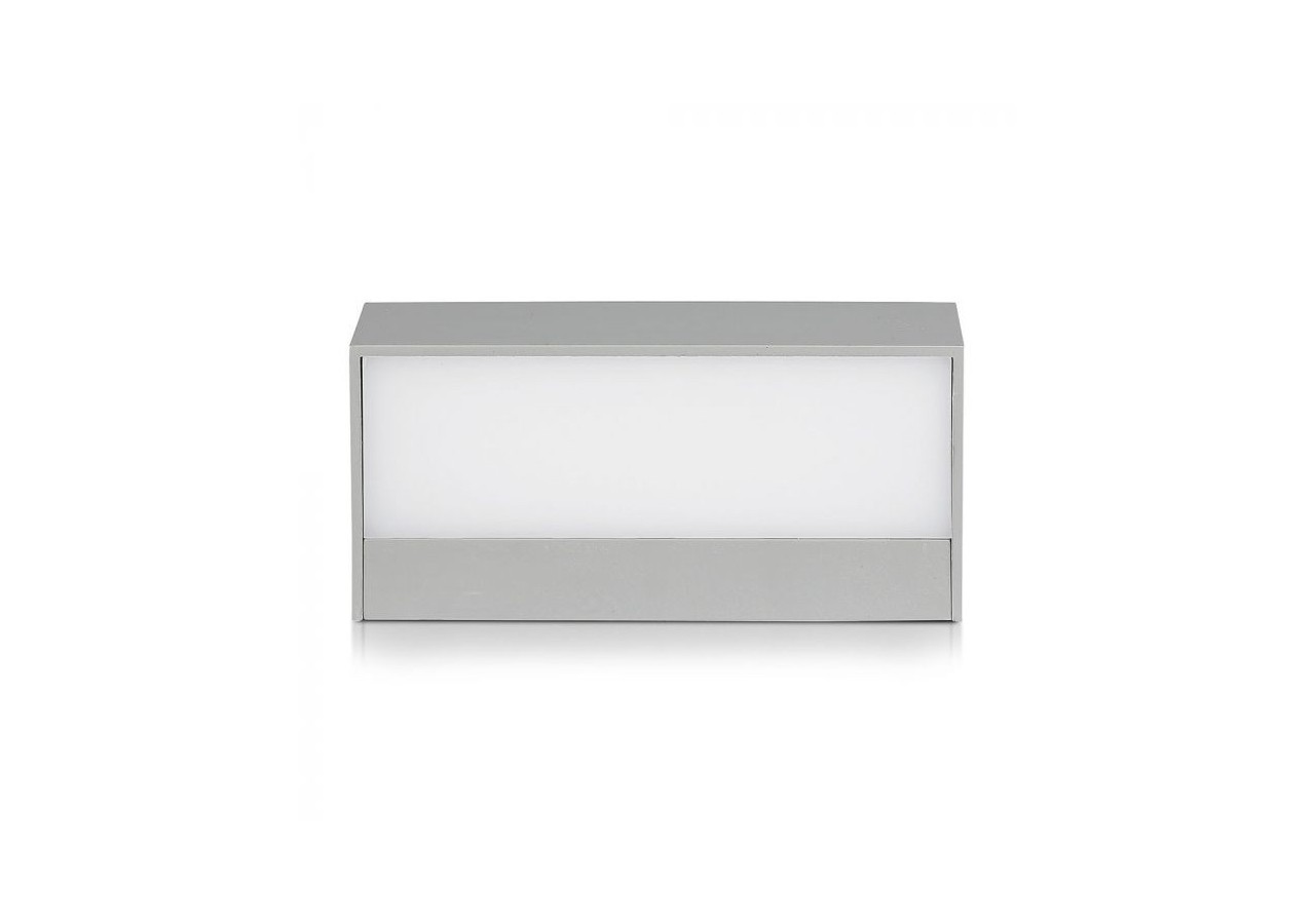 Vt-8056 9w LED haut/bas lumière douce extérieure-corps gris moyen 6400k- 8241 - V-tac