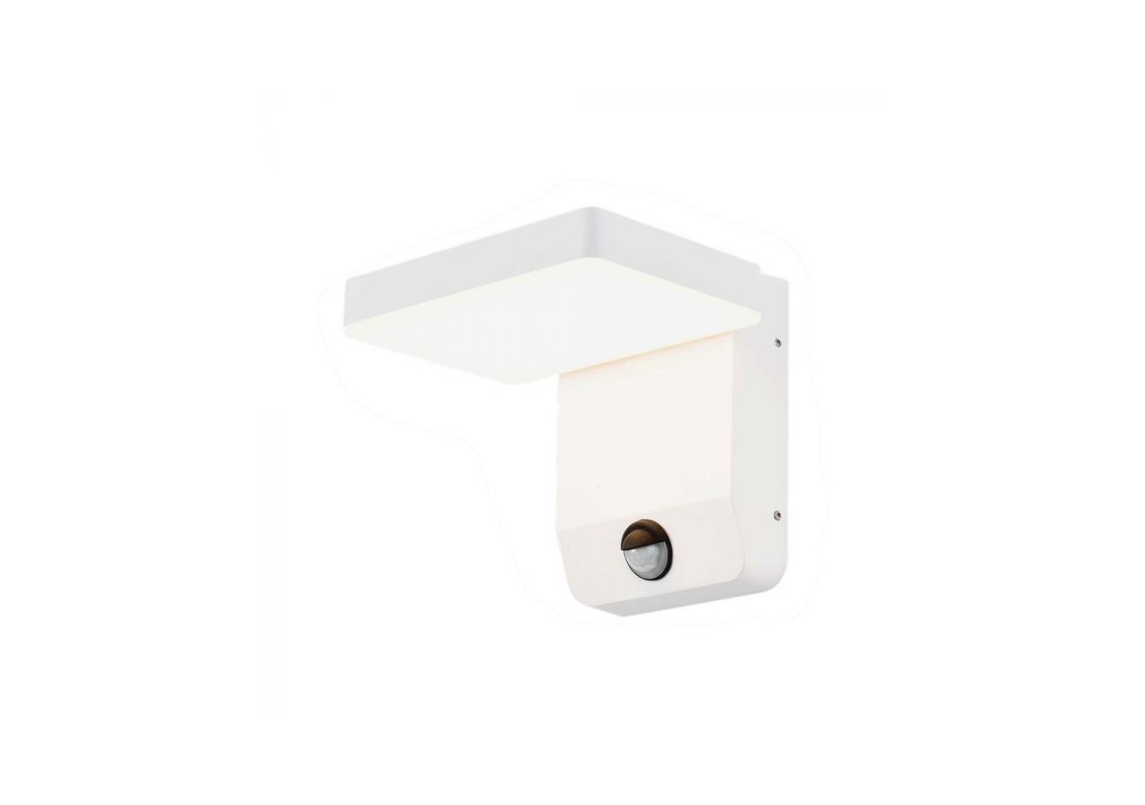 Applique murale LED Vt-11020s 17w avec capteur 3000k corps blanc carré ip65- 2946 - V-tac