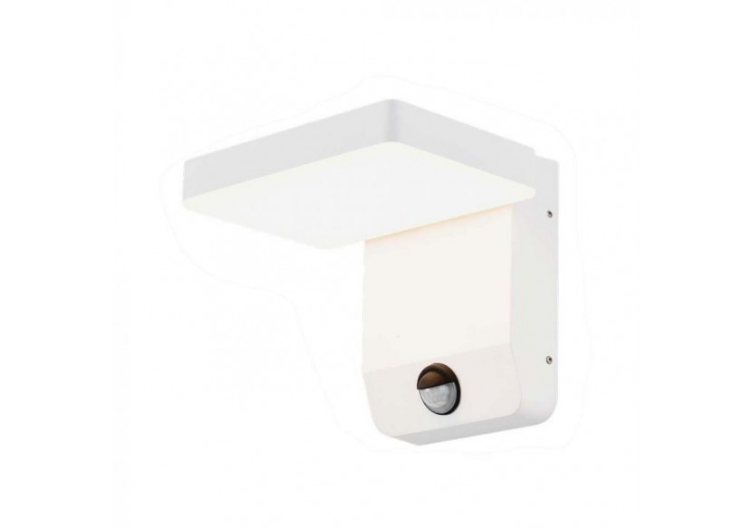 Applique murale LED Vt-11020s 17w avec capteur 3000k corps blanc carré ip65- 2946 - V-tac