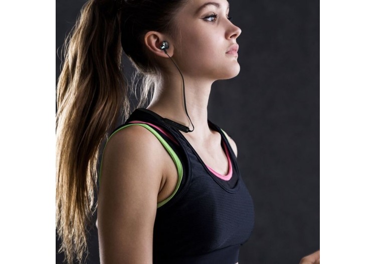 Casque Bluetooth Vt-6166-batterie 500mah-noir- 7710 - V-tac