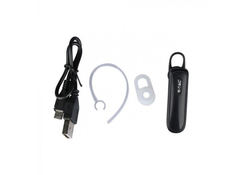Oreillette Bluetooth Vt-6700-batterie 70mah-noir- 7700 - V-tac