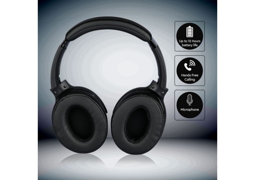 Vt-6322 casque sans fil bluetooth avec tête rotative-500mah-rouge- 7729 - V-tac