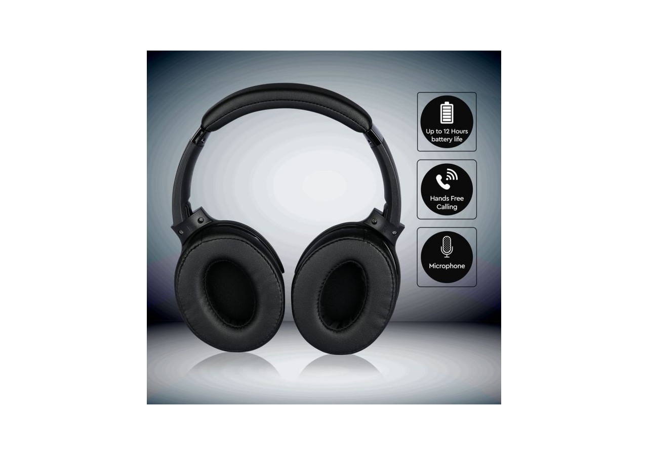 Vt-6322 casque sans fil bluetooth avec tête rotative-500mah-bleu- 7728 - V-tac