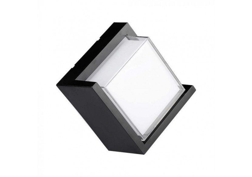 Applique murale LED Vt-827 12w 3000k carrée noire- 218539 - V-tac