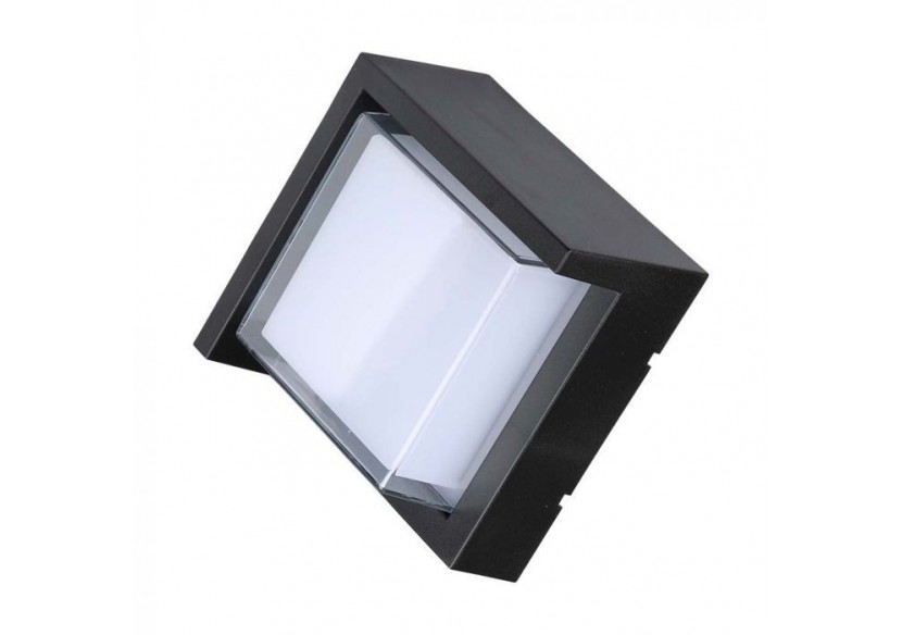 Vt-831 7w applique murale LED couvercle 3000k carré noir- 218610 - V-tac
