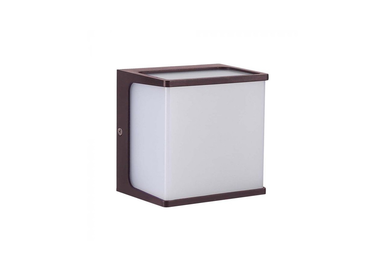 Applique murale LED Vt-708 8w 4000k corps marron ip65- 10283 - V-tac