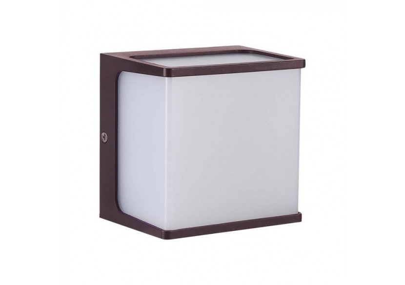 Applique murale LED Vt-708 8w 4000k corps marron ip65- 10283 - V-tac