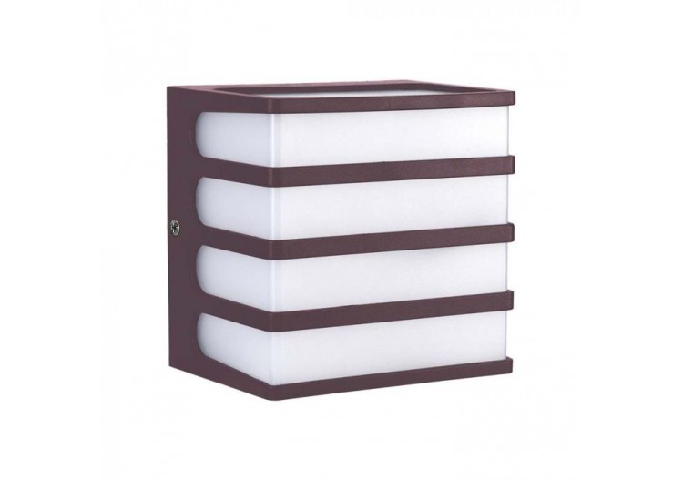 Applique murale LED Vt-732 8w 3000k corps marron ip65- 10284 - V-tac