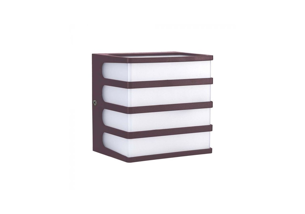 Applique murale LED Vt-732 8w 3000k corps marron ip65- 10284 - V-tac