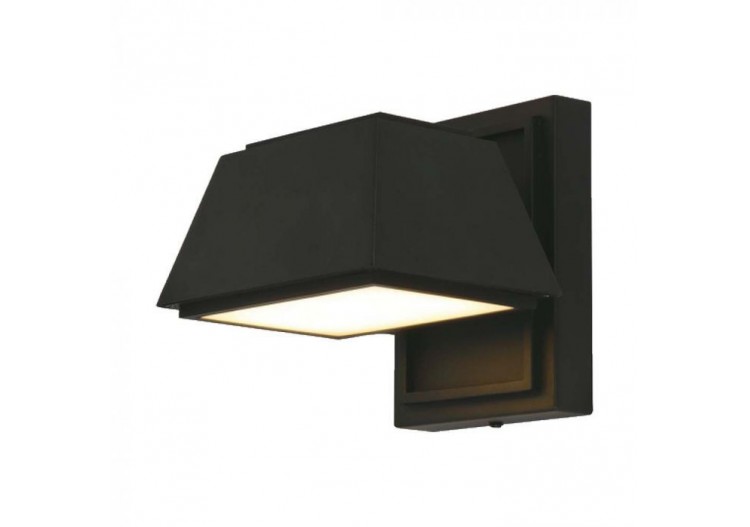 Vt-1192 15w led lumière murale d'extérieur 16x16.5x16.4mm 4000k corps noir ip65- 23027 - V-tac