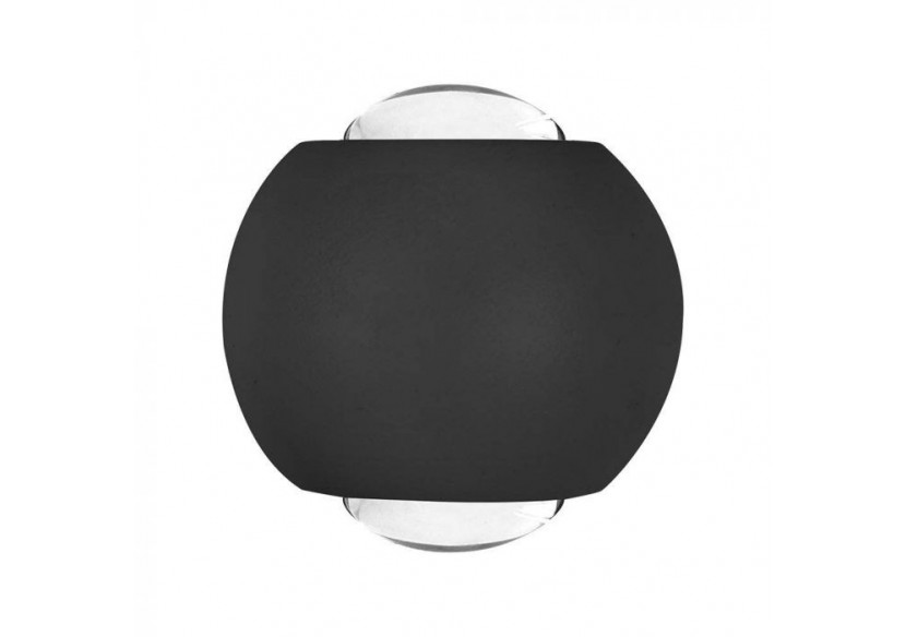 Vt-2502 2w led cob applique murale 2 voies 3000k corps noir- 10584 - V-tac