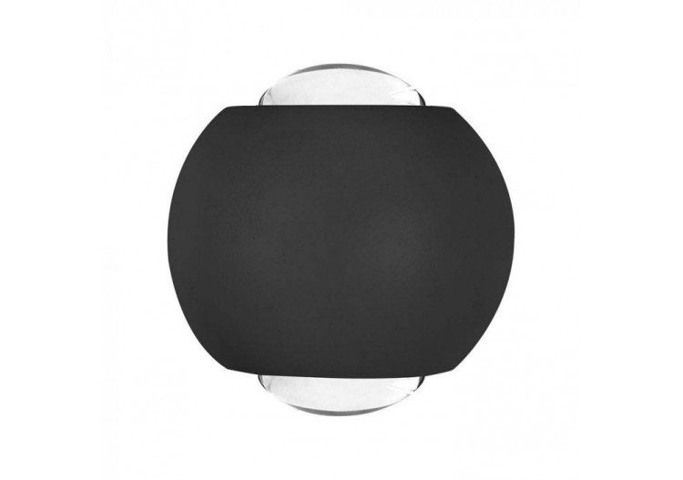 Vt-2502 2w led cob applique murale 2 voies 4000k corps noir- 10586 - V-tac