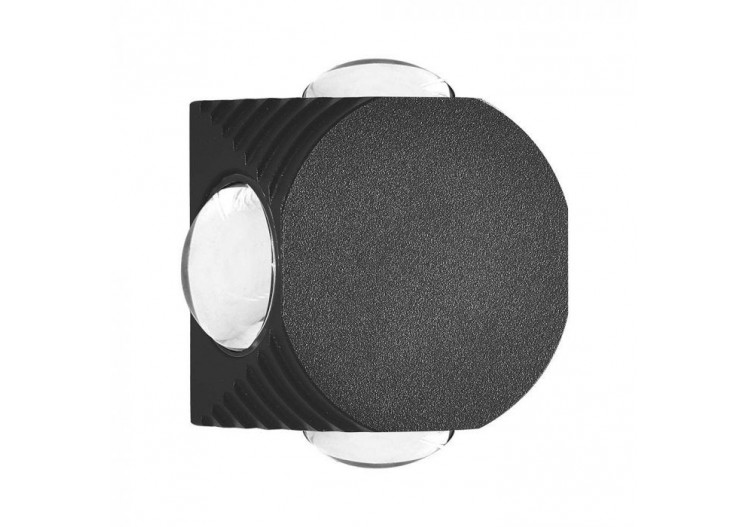 Vt-2544 4w led cob applique murale 4 voies 3000k corps noir- 10588 - V-tac