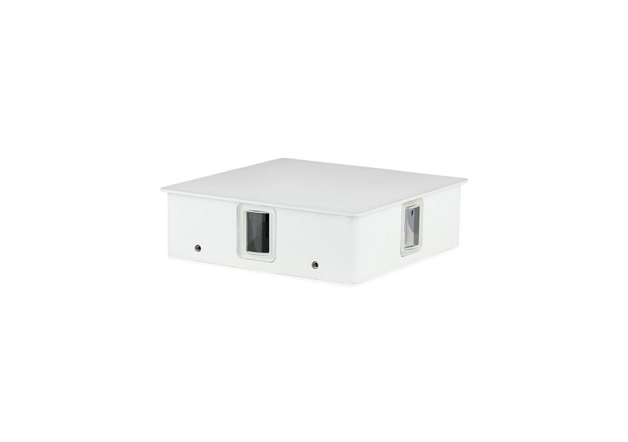 Applique murale LED Vt-704 4w 3000k ip65 corps blanc carré- 8209 - V-tac