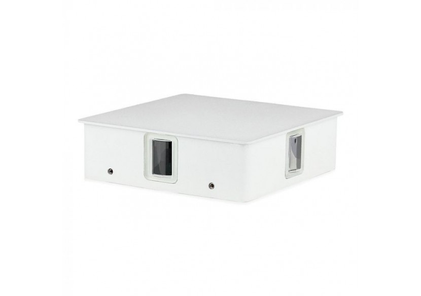 Applique murale LED Vt-704 4w 3000k ip65 corps blanc carré- 8209 - V-tac Applique murale LED Vt-704 4w 3000k ip65 corps blanc carré- 8209 - V-tac