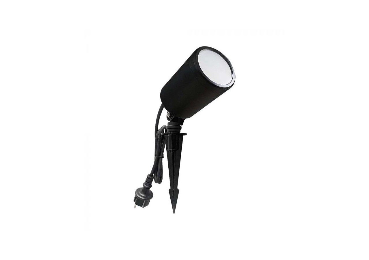 Vt-5167 7w lampe à pointe intelligente compatible avec amazon alexa et google home 3in1 + corps noir rvb- 3014 - V-tac