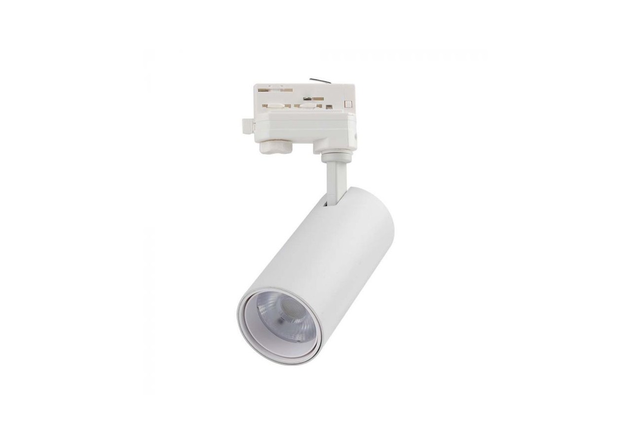 Vt-47030 30w cob led tracklight 3in1 corps blanc, réflecteur blanc, couverture arrière blanche- 8142 - V-tac