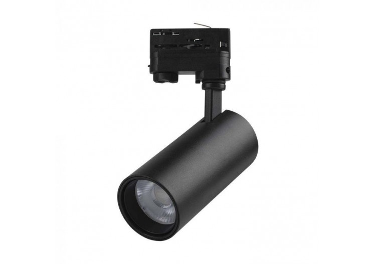 Vt-47030 30w cob led tracklight 3in1 corps noir, réflecteur noir, couverture arrière noire- 8078 - V-tac