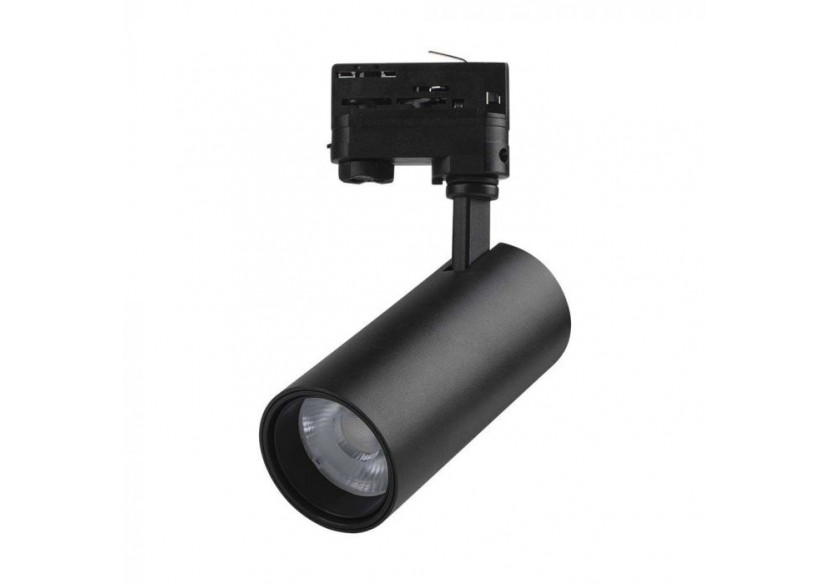 Vt-47030 30w cob led tracklight 3in1 corps noir, réflecteur noir, couverture arrière noire- 8078 - V-tac