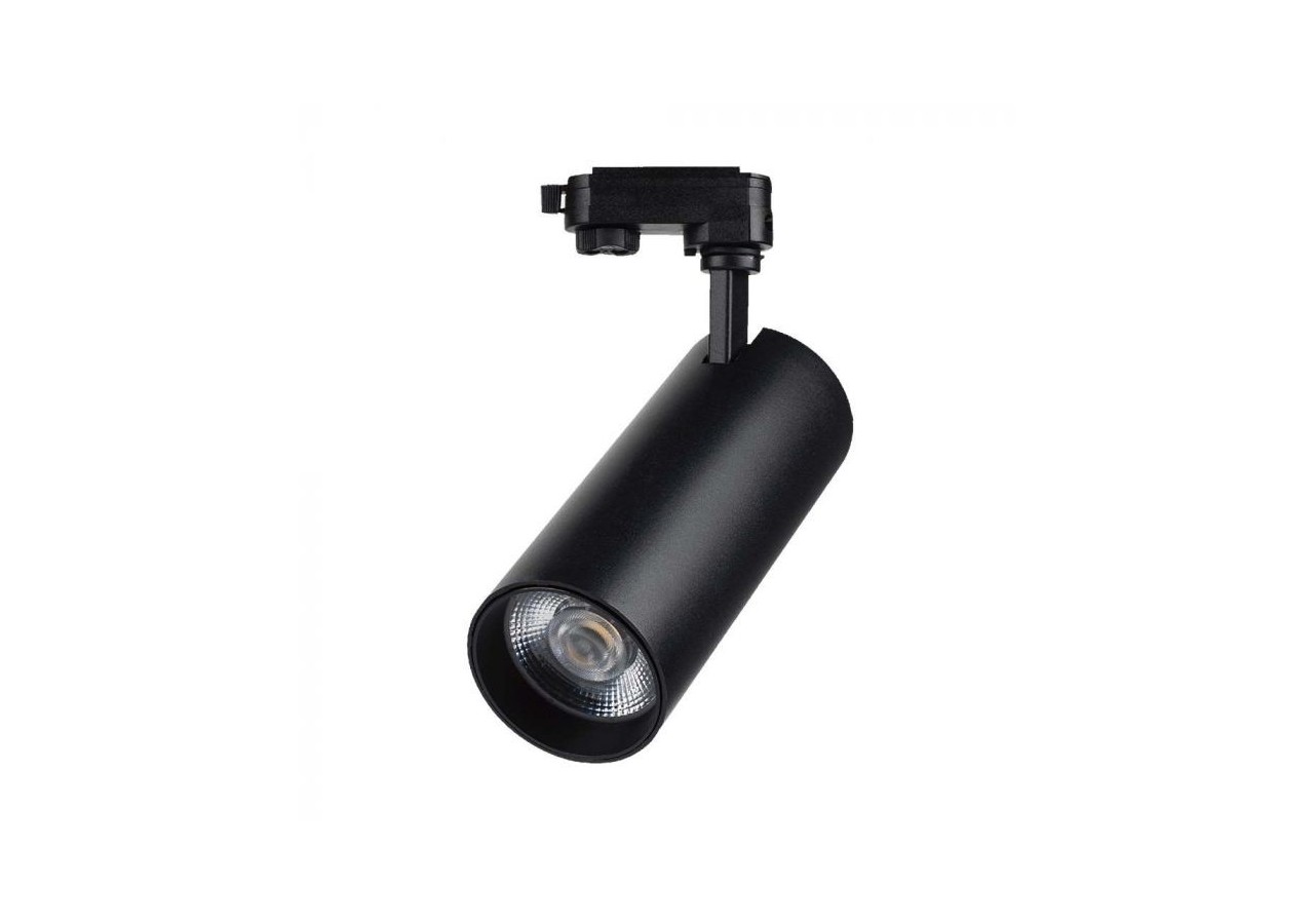 Vt-47050 40w cob led tracklight 3in1 corps noir, réflecteur noir, couvercle arrière noir- 8842 - V-tac