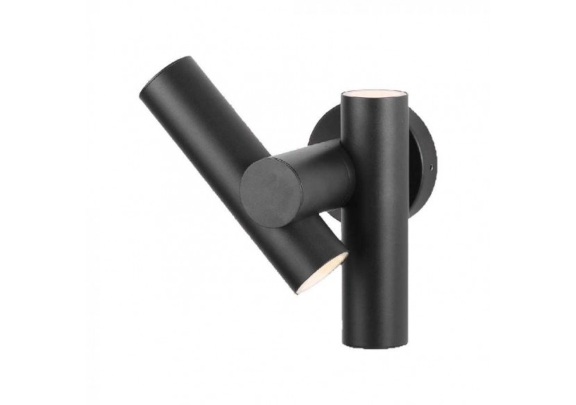 Vt-1186 module d'applique murale spot 2 voies led 600lm 3000k corps noir ip44- 10473 - V-tac Vt-1186 module d'applique murale spot 2 voies led 600lm 3000k corps noir ip44- 10473 - V-tac