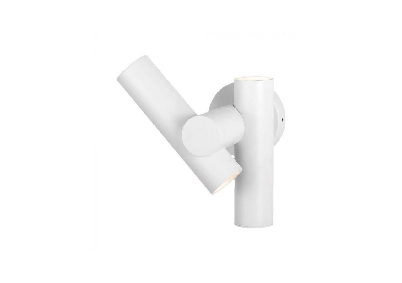 Vt-1186 module d'applique murale spot 2 voies led 600lm 3000k corps blanc ip44- 10474 - V-tac