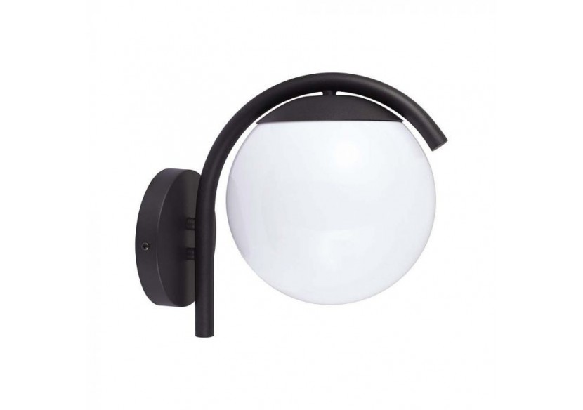 Vt-1150 e27 support d'applique opale pc noir mat corps- 10420 - V-tac Vt-1150 e27 support d'applique opale pc noir mat corps- 10420 - V-tac