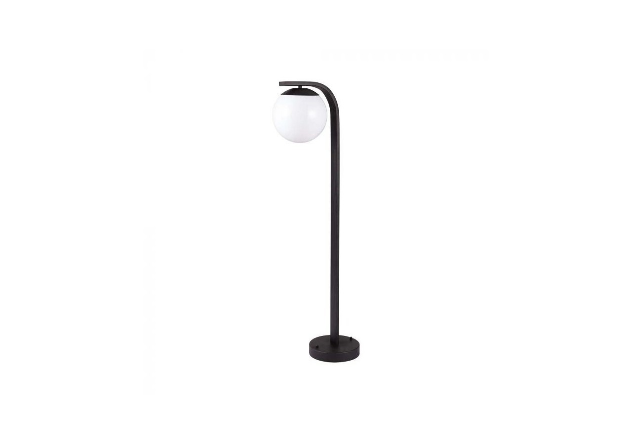 Vt-1157 e27 support de lampe opale pc corps noir mat- 10421 - V-tac